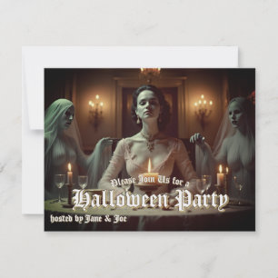 Gothisches Halloween-Bankett im Kerzenlicht