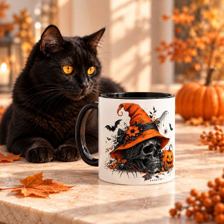 Gothisches Halloween-Design Tasse