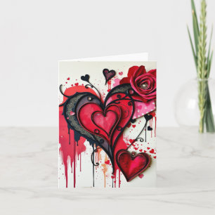 Gothisches Herz Valentinskarte