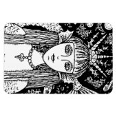 GOTHISCHES MERMAID, SCHWARZES MEER SIREN FANTASY W MAGNET (Horizontal)