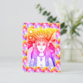 GOTHISCHES MERMAID, SCHWARZES MEER SIREN FANTASY W POSTKARTE (Stehend Vorderseite)