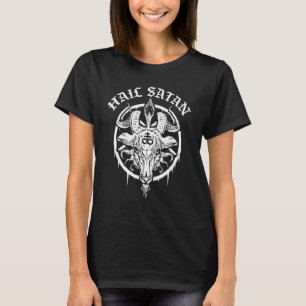 Gothisches Okkultes Pentagramm Leviathan Kreuz Bap T-Shirt