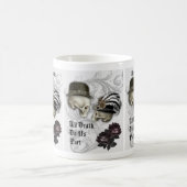 Gothisches Paar in Liebe Skulls Custom Coffee Tass Kaffeetasse (Mittel)