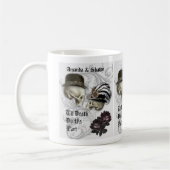 Gothisches Paar in Liebe Skulls Custom Coffee Tass Kaffeetasse (Links)