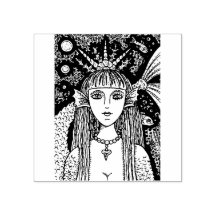 GOTHISCHES SCHWARZES MEER MERMAID, FANTASY RUBBER