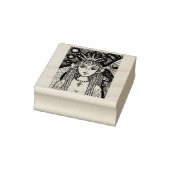 GOTHISCHES SCHWARZES MEER MERMAID, FANTASY RUBBER GUMMISTEMPEL (Stempel)