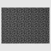 Gothmas Black and White Candy Cane Pattern Seidenpapier (Vorderseite)