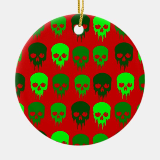 Gothmets Skelett Keramik Ornament (Vorne)