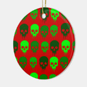 Gothmets Skelett Keramik Ornament (Links)