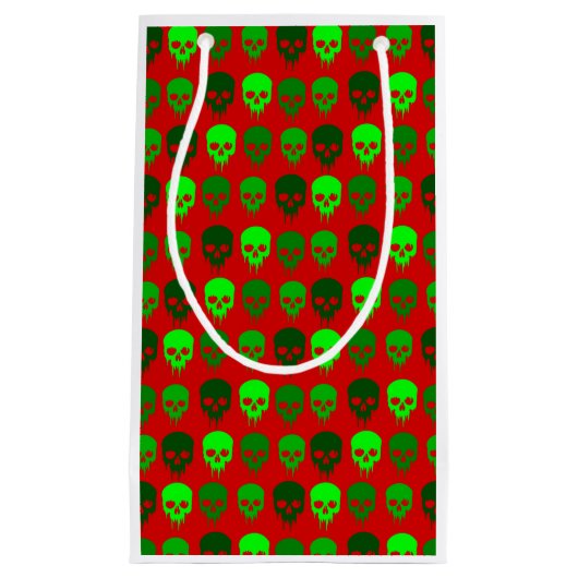 Gothmets Skelett Kleine Geschenktüte (Vorderseite)