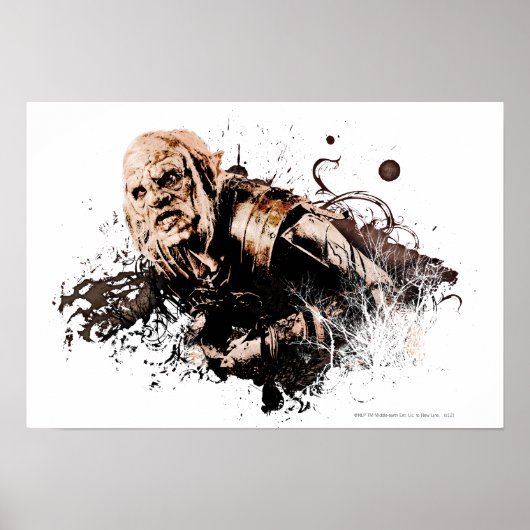 Gothmog Orc Vector Collage Poster (Vorne)