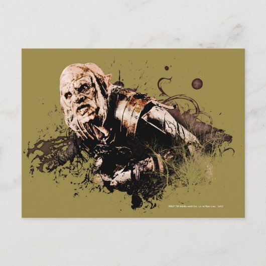 Gothmog Orc Vector Collage Postkarte (Vorderseite)