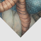 Gothological Mythological Nymph Fantasy Dragon & G Seidenpapier (Ausschnitt)