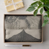 Gothological Mythological Nymph Fantasy Dragon Seidenpapier (Geschenk)