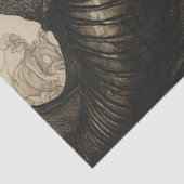 Gothological Mythological Nymph Fantasy Dragon Seidenpapier (Ausschnitt)