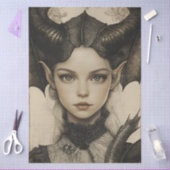 Gothological Mythological Nymph Fantasy Dragon Seidenpapier (Basteln)