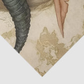 Gothological Mythological Nymph Fantasy Dragon Seidenpapier (Ausschnitt)