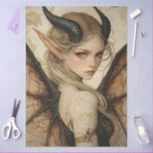 Gothological Mythological Nymph Fantasy Dragon Seidenpapier (Basteln)