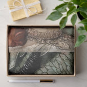 Gothological Mythological Nymph Fantasy Dragon Seidenpapier (Geschenk)