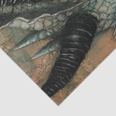 Gothological Mythological Nymph Fantasy Dragon Seidenpapier (Ausschnitt)