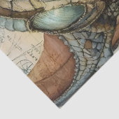 Gothological Mythological Nymph Fantasy Dragon Seidenpapier (Ausschnitt)