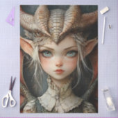 Gothological Mythological Nymph Fantasy Dragon Seidenpapier (Basteln)