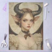 Gothological Mythological Nymph Fantasy Dragon Seidenpapier (Basteln)