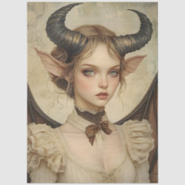 Gothological Mythological Nymph Fantasy Dragon Seidenpapier