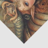 Gothology Nymph Fantasy Dragon Collage Seidenpapier (Ausschnitt)