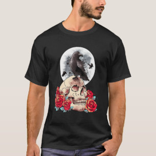 Goths Occult Moon Rose Hexerei Vollmond Gothic T-Shirt