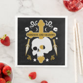 Goths Skull und Cross Gothic's Serviette (Beispiel)