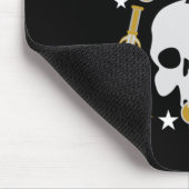 Goths Skull und Cross Mousepad (Ecke)