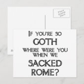 Goths & Vandals Postkarte (Vorne/Hinten)