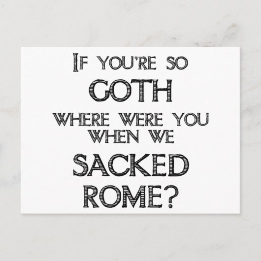 Goths & Vandals Postkarte (Vorderseite)