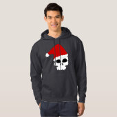 Gothschädel-Weihnachtsmänner Hoodie (Vorne ganz)