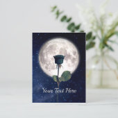 Gotik, Vintag, Viktorianisch, Schwarze Rose, Roman Postkarte (Stehend Vorderseite)