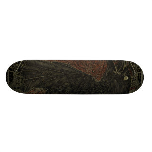 Gotisch die tote Krähe Skateboard