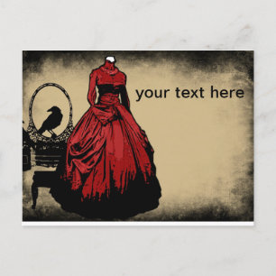 gotisch Save the Date Postkarte