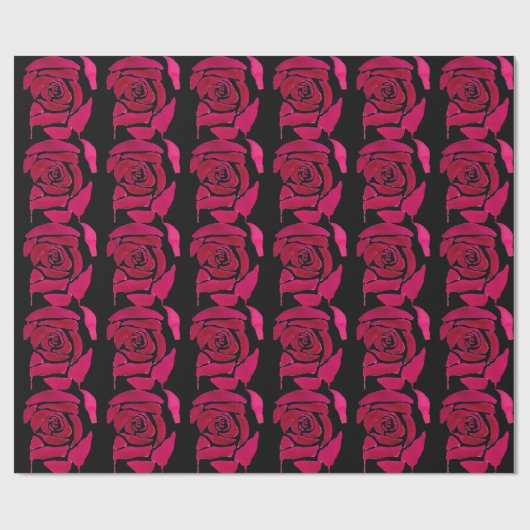 Gotische abstrakte Rose Aquarellkunst Geschenkpapier