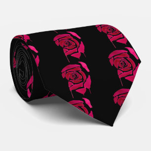 Gotische abstrakte Rose Aquarellkunst Krawatte
