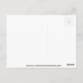 Gotische abstrakte Rose Aquarellkunst Postkarte (Rückseite)