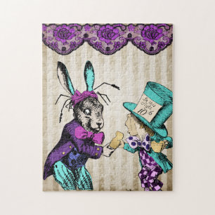 Gotische Alice III - Mad Hatter und Kaninchen Puzzle