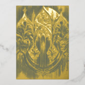 Gotische Arch Gold Foil Folien Feiertagskarte (Vorderseite)