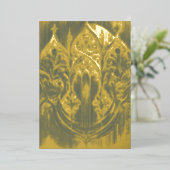 Gotische Arch Gold Foil Folien Feiertagskarte (Stehend vorne)