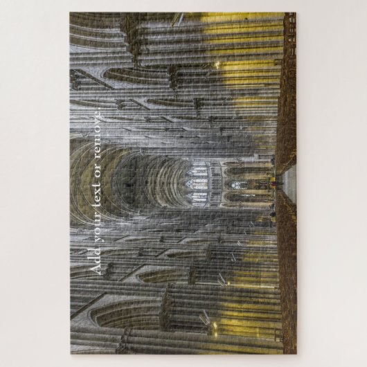 Gotische Architektur Kathedrale in der Normandie,  Puzzle (Vertikal)