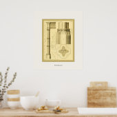 Gotische Architektur ~ Vintage Kunstdrucke Poster (Küche)