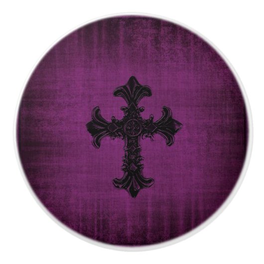 Gotische Art-Tür oder Fach-Griff Keramikknauf (Vorderseite)