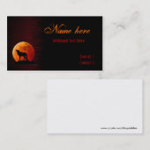 Gotische Art Visitenkarte (Vorne/Hinten)