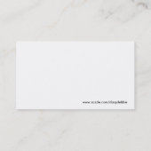 Gotische Art Visitenkarte (Rückseite)