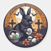 Gotische Auferstehung Runder Aufkleber (Vorderseite)